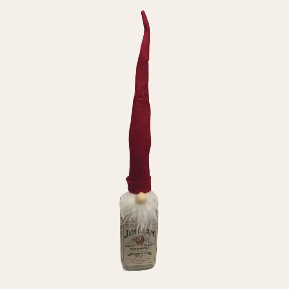 Santa‎ Gnome Bottle Topper Christmas holiday